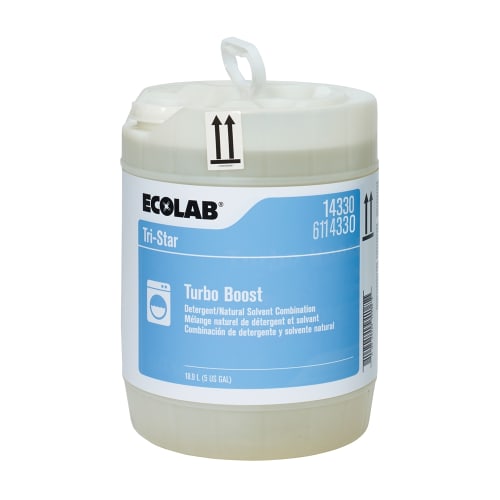 Ecolab® Tri-Star Turbo Boost Laundry Additive, 5 Gallon, #6114330